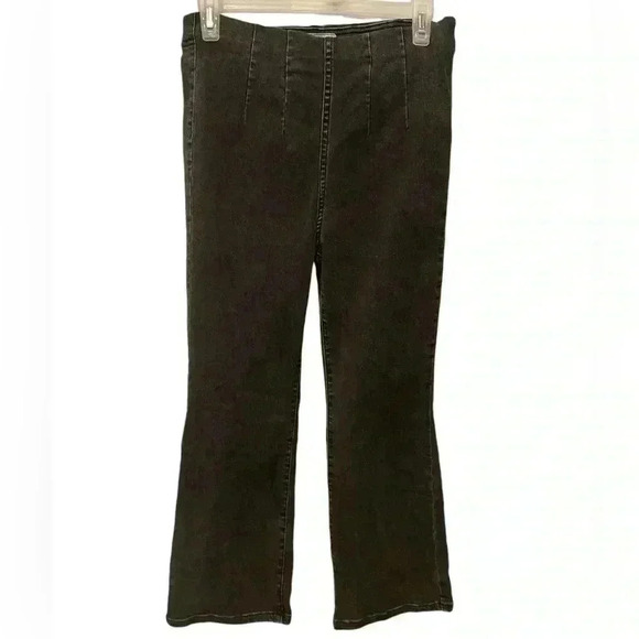 Free People Denim - Free People Pull On Flare Seamed Jeans Women’s W 29 Black
